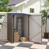 Ocelová kůlna Outsunny, kůlna o rozloze 0,92 m² s pultovou Náhled obrázku produktu 8