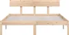 vidaXL Massivholzbett ohne Matratze 160x200 cm Produktbild-Vorschau 4