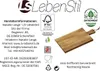 A product information card with a cutting board shown. Produktbild-Vorschau