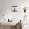 Gerahmtes Poster - Schwarzer Rahmen - Yoga weiblich Blume Produktbild-Vorschau 6