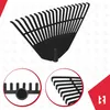 KOTARBAU® Rastrello per Foglie Plastica 45cm Nero Rastrello Anteprima dell’immagine prodotto 6