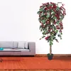 Rouge Ficus Benjamina Plante Arbre Artificielle Artificiel Voir les images du produit 5