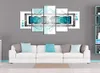 Italienischer Leinwand Leinwandbild - Turquoise blizzard Produktbild-Vorschau 5