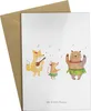 Mr. & Mrs. Panda Grußkarte Waldtiere Aloha - Weiß - Produktbild-Vorschau 1