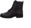 A black leather boot on a white background. Produktbild-Vorschau