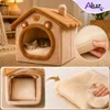 Aluz Katzenhöhle 2in1 Katzenbett 30x30 cm Faltbar mit Produktbild-Vorschau 3