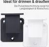 Two handrail brackets, one black and one white, are shown against a white background. Text above describes their features. Náhľad obrázku produktu