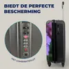 MuchoWow® Koffer Handgepäck Trolley Rollkoffer Kleine Produktbild-Vorschau 3