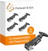 4 x Haubenhalter aus Gummi für Motorhauben – verzinktem Produktbild-Vorschau 1
