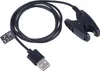 A black USB charging cable with a clip connector. Náhled obrázku produktu