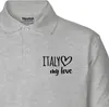 Huuraa Herren Polo Shirt Italy my love S Sport Grey Bio Produktbild-Vorschau 2