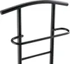 A close-up view of a black metal valet stand, focusing on the hanger and trouser bar. Anteprima dell’immagine prodotto