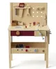 A wooden toy workbench with various tools and accessories. Produktbild-Vorschau