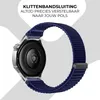 Nylon-Wellenarmband für Smartwatch/Uhr 22mm (dunkelblau) – Produktbild-Vorschau 5