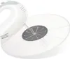 A close-up view of a hand mixer with a clear splash guard attached. Produktbild-Vorschau