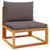 Maison Exclusive - 5-tlg. Gartensofa-Set mit Kissen Holz Produktbild-Vorschau 5