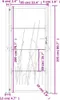 Gartentor Anthrazit 100x200 cm Stahl Gras-Design Produktbild-Vorschau 9