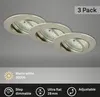 Three recessed lights are shown on a gray ceiling. Produktbild-Vorschau