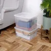 Boîte de rangement avec couvercle, en plastique résistant Voir les images du produit 9