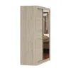Schwebetürenschrank Kleiderschrank 150 cm Sonoma/Sonoma mit Produktbild-Vorschau 10