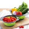 Lot de 2 - Passoire en silicone pliable, Bol en silicone, Voir les images du produit 17