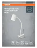 Lamp Desk Trapezium Clip Gu10 Bílá Náhled obrázku produktu 2