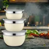 Zestaw 3 miseczek ze stali nierdzewnej Florina z pokrywkami Podgląd zdjęcia produktu 5