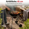 Holzkohlegrill 82x54x54cm fahrbarer Rundgrill Grill Produktbild-Vorschau 5