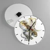Wanduhr - Rund - Glasuhr - Elefanten tier safari afrika - Produktbild-Vorschau 2