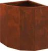 vidaXL Eckpflanzer Rostig 30 x 30 x 35 cm Wetterfeststahl Produktbild-Vorschau 1