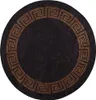 vidaXL Teppich Waschbar Schwarz und Golden φ120 cm Produktbild-Vorschau 6