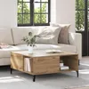 vidaXL Salontafel Artisan-Eik, 80 x 80 x 36,5 cm, houtvezel Productafbeelding-voorbeeld 2