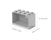 LEGO Bausteinregal-Set BRICK SHELF 2-teilig grau Produktbild-Vorschau 8