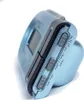 Close-up side view of a blue Casio alarm clock. Produktbild-Vorschau