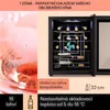 Klarstein vinotéka, 1 zóna, malá, 42 l, skleněné dveře, Náhled obrázku produktu 3