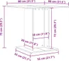 vidaXL Esstisch Weiß 80x80x75 cm Holzwerkstoff Produktbild-Vorschau 7