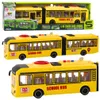 Gelenk-Schulbus, Türen öffnen, Licht, Geräusche, Gelb, 1:16 Produktbild-Vorschau 1