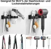 Haartrocknerhalter, 2 in 1, Edelstahl - Selbstklebend、ohne Produktbild-Vorschau 3