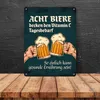 Bier Metallschild mit Spruch: Acht Biere decken den Vitamin Produktbild-Vorschau 4