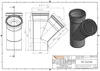 KG Abzweig 125 PVC-U Abwasserrohr mit 45° Winkel Produktbild-Vorschau 3