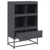 Highboard Anthrazit 68x39x111,5 cm Stahl Produktbild-Vorschau 8