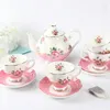 Elegante Tasse 1 Stück dünnes Porzellan 220ml Rosa Roségold Produktbild-Vorschau 5