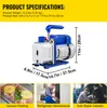 SucceBuy 3CFM 1/3HP Pompa a vuoto 1.8CFM 1 stadio Anteprima dell’immagine prodotto 7