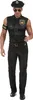 Costume da poliziotto da uomo nero - L Anteprima dell’immagine prodotto 2