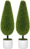HOMCOM Kunstpflanze Zypresse 2er-Set 90 cm Künstliche Produktbild-Vorschau 1