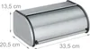 Relaxdays Brotkasten Edelstahl, Kleine Brotbox, Brot frisch Produktbild-Vorschau 6