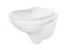 Wand Wc verkürzt 49cm SPÜLRANDLOS compact Beschichtung Sitz Produktbild-Vorschau 1