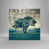 Bilder auf glas - Baum Natur Feld - 70x70cm - Glasbilder - Produktbild-Vorschau 3