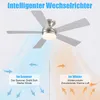 Deckenventilatoren mit Licht, 120CM Deckenventilator mit Produktbild-Vorschau 3