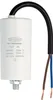 A white cylindrical capacitor with black wire and two exposed wires. Anteprima dell’immagine prodotto